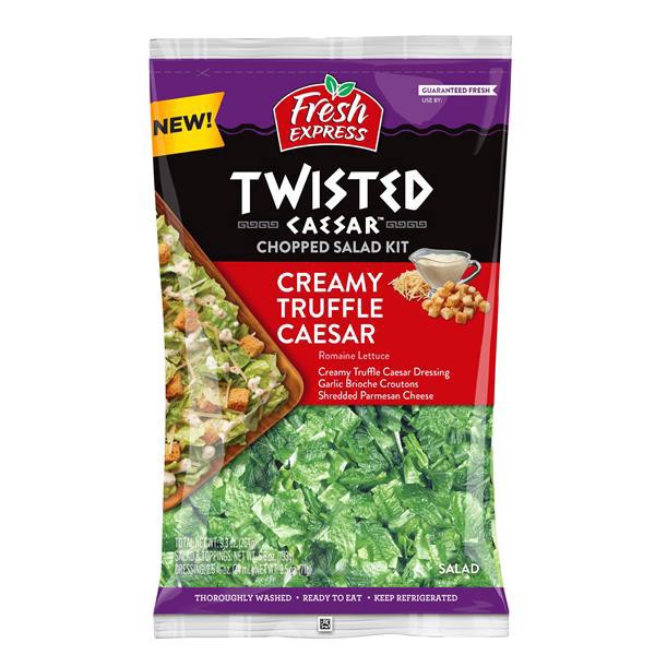 slide 1 of 1, Fresh Express Twisted Caesar Creamy Truffle Caesar Chopped Salad Kit, 1 ct