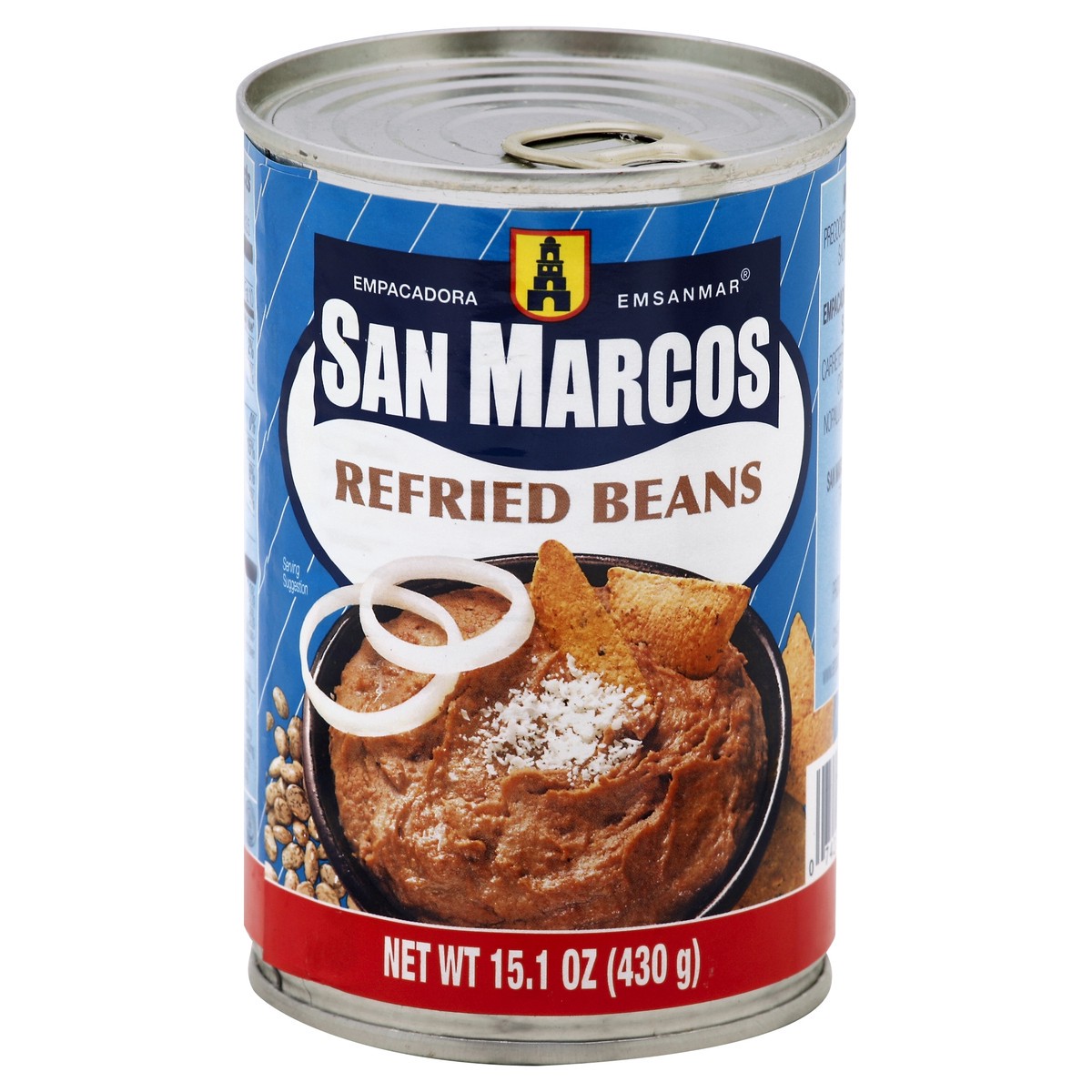 slide 2 of 2, San Marcos Refried Beans 15.1 oz, 16 oz