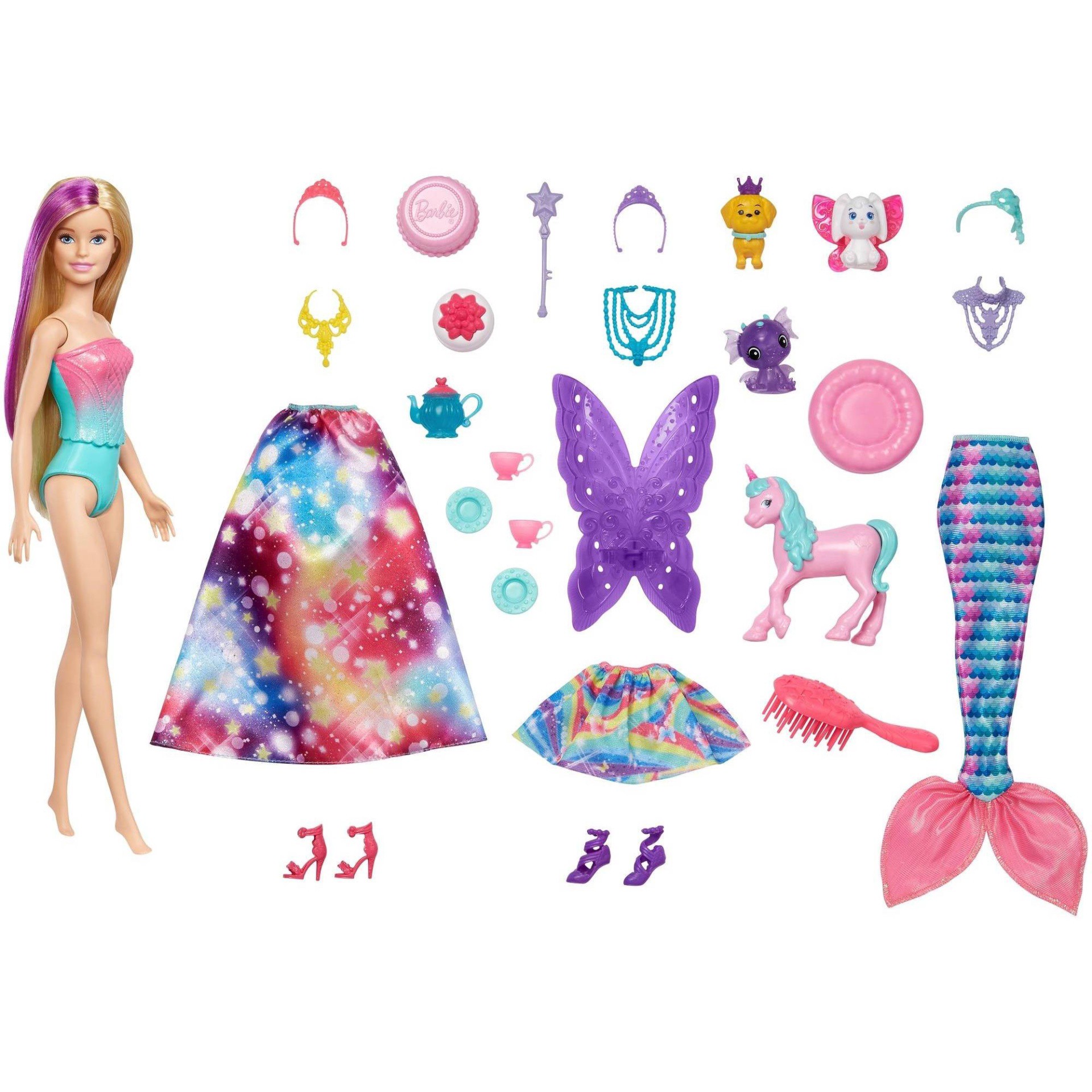 slide 1 of 6, Barbie Dreamtopia Advent Calendar with Doll, 1 ct