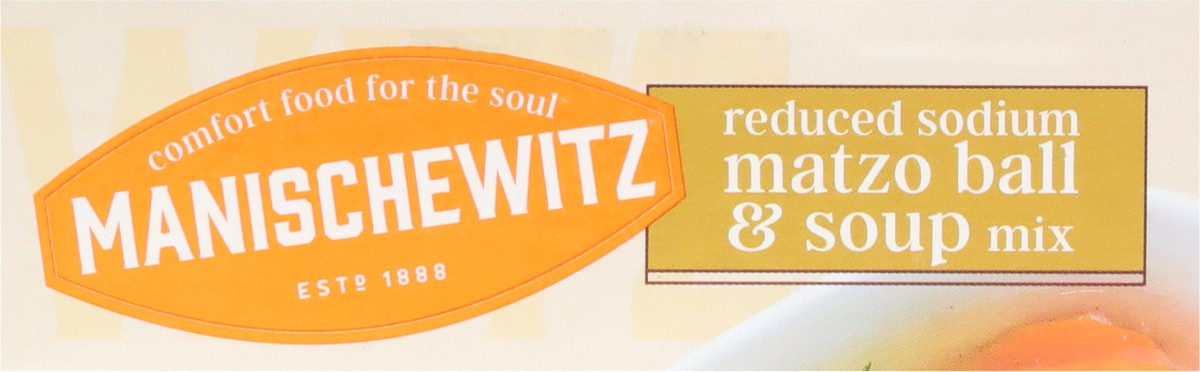 slide 8 of 9, Manischewitz Reduced Sodium Matzo Ball Soup Mix, 4.5 oz