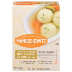 Manischewitz Reduced Sodium Matzo Ball Soup Mix - 4.5 oz