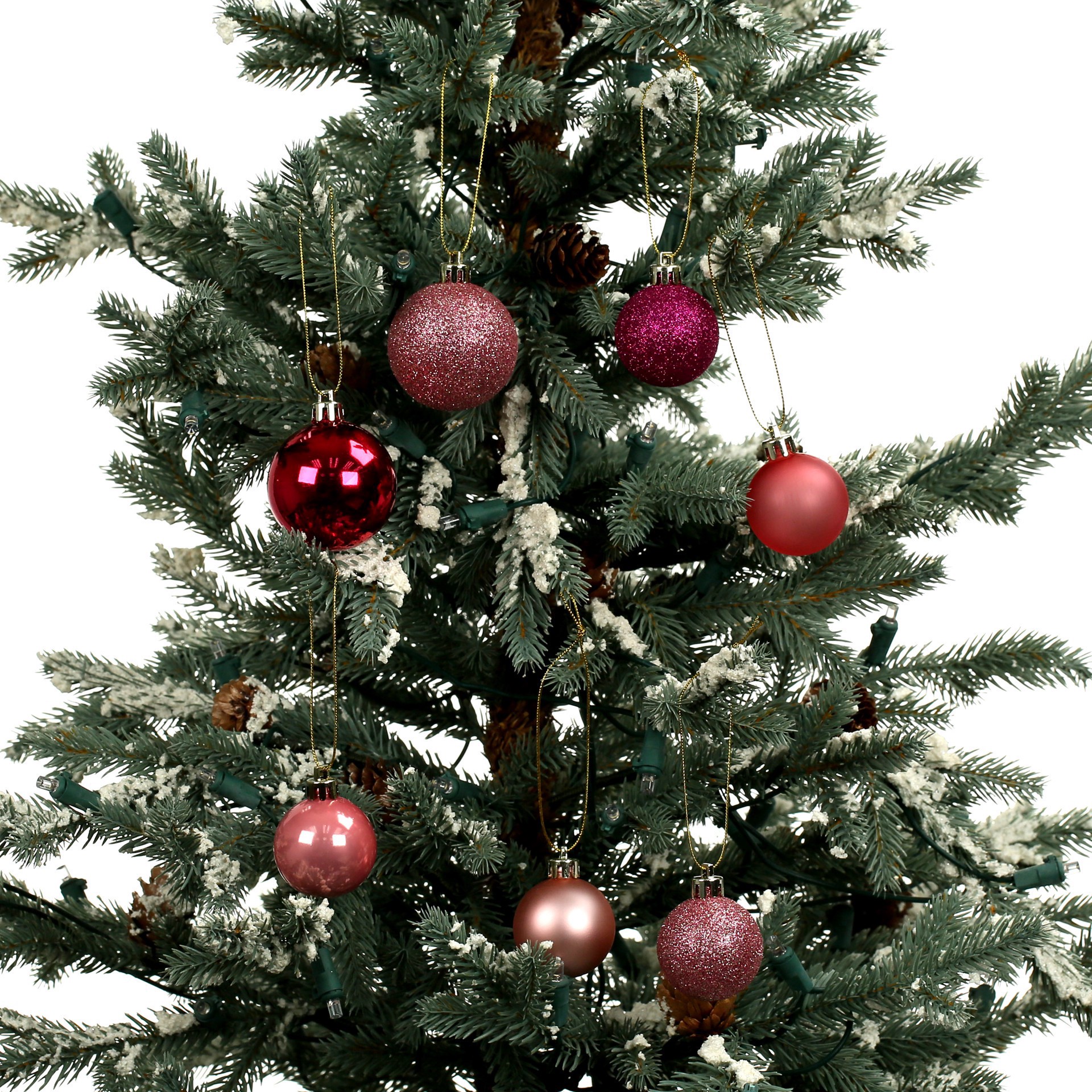 slide 3 of 3, 80 Pack Pink Mix Shatterproof Ball Ornaments By Ashland, 80 ct
