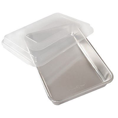 slide 1 of 1, Nordic Ware Aluminum Cake Pan with Lid, 9 in x 13 in