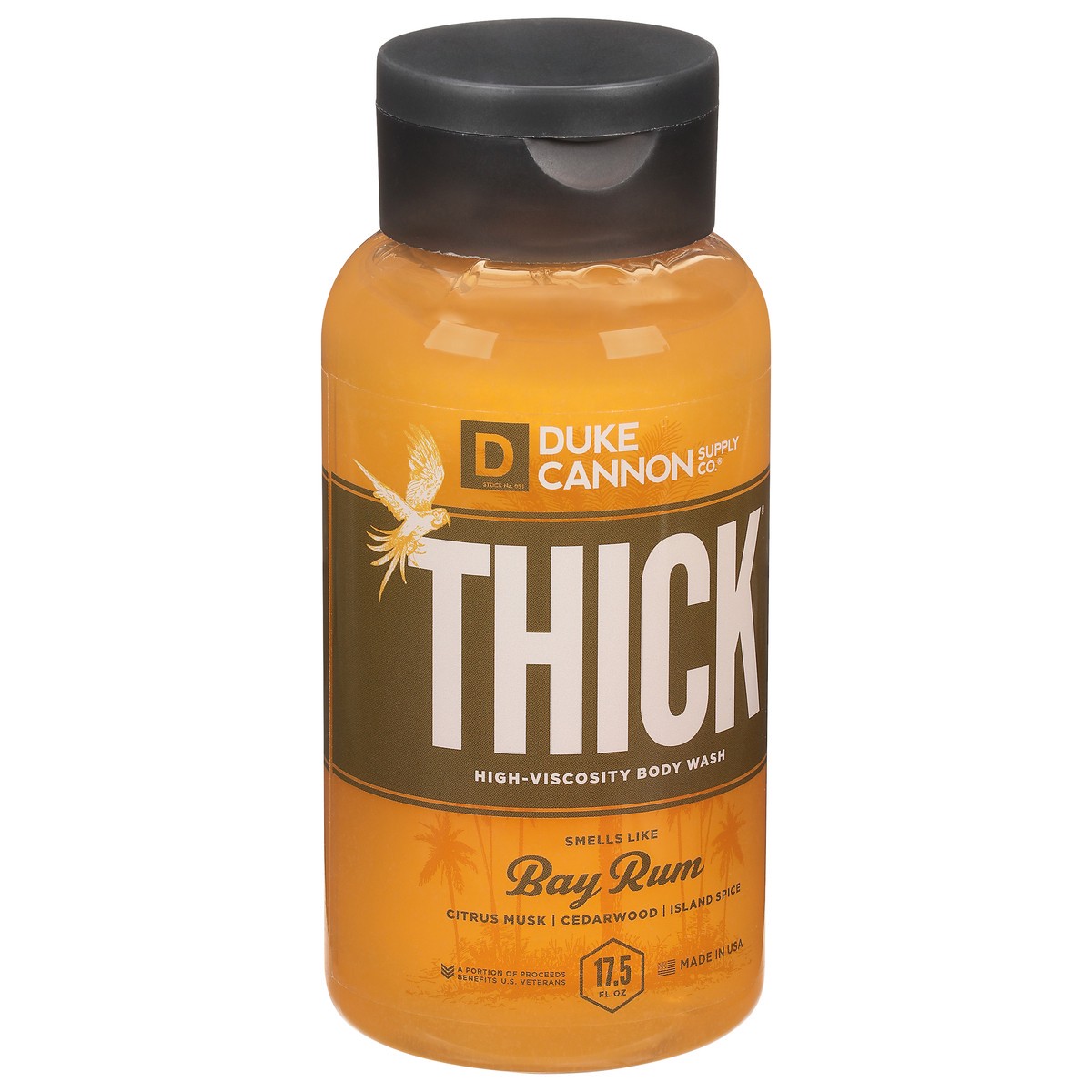 slide 6 of 9, Duke Cannon THICK Body Wash Bay Rum, 17.5 oz