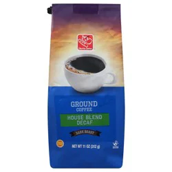 Harris Teeter Decaf House Blend Dark Roast Ground Coffee- 11 oz