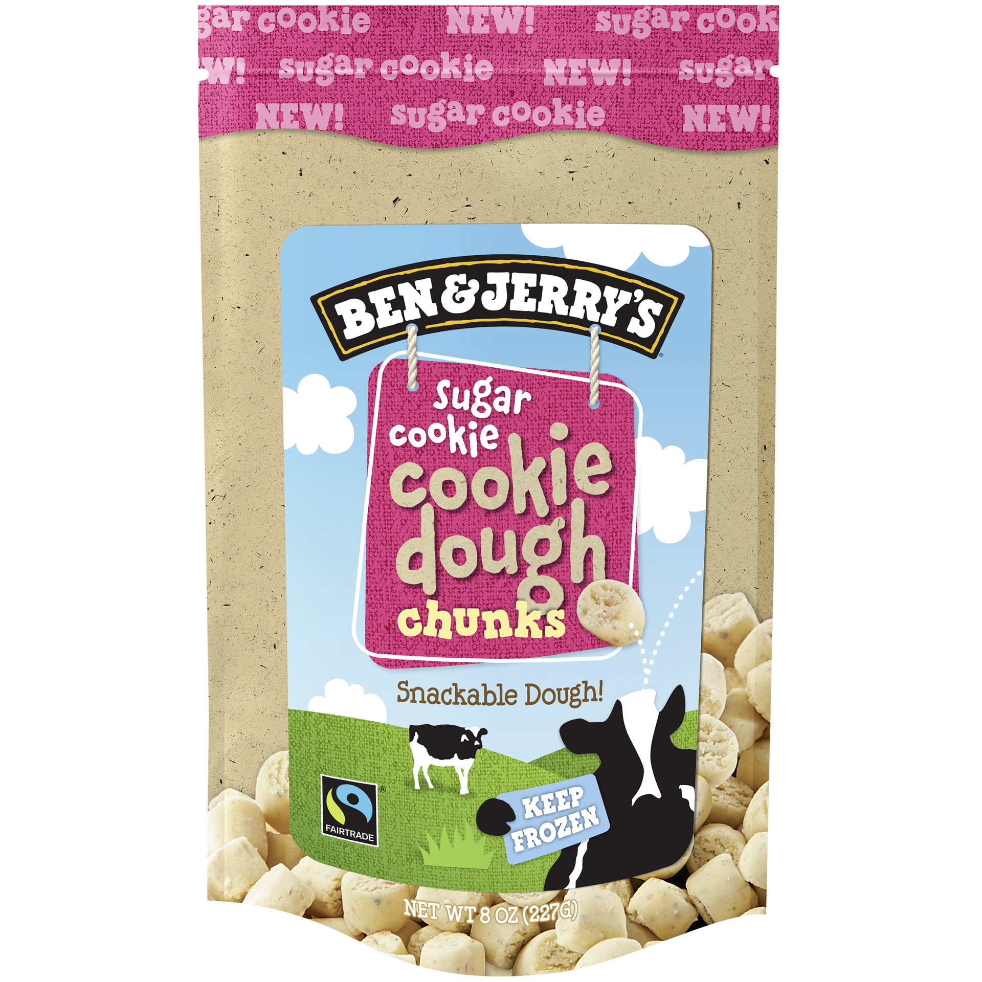 slide 2 of 4, Ben & Jerry's Sugar Cookie Dough Chunks, 8 OZ, 8 oz