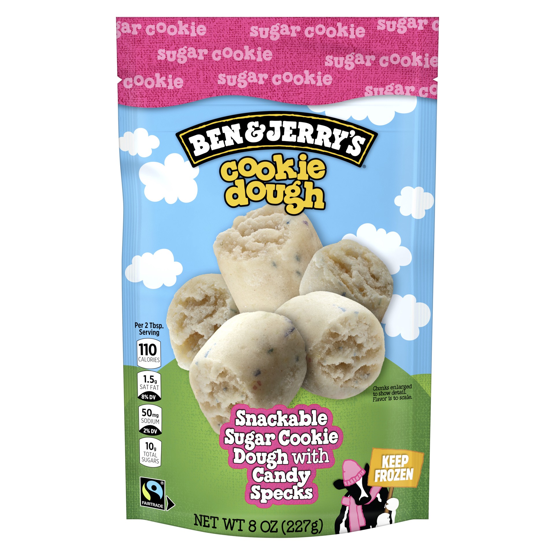 slide 1 of 4, Ben & Jerry's Sugar Cookie Dough Chunks, 8 OZ, 8 oz