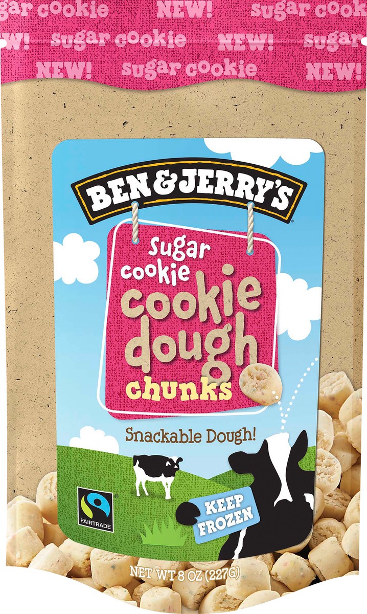 slide 1 of 4, Ben & Jerry's Sugar Cookie Dough Chunks, 8 OZ, 8 oz