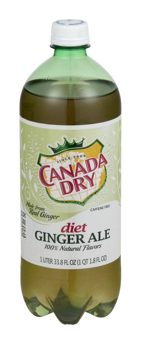 slide 1 of 1, Canada Dry Diet Ginger Ale - 1 liter, 1 liter