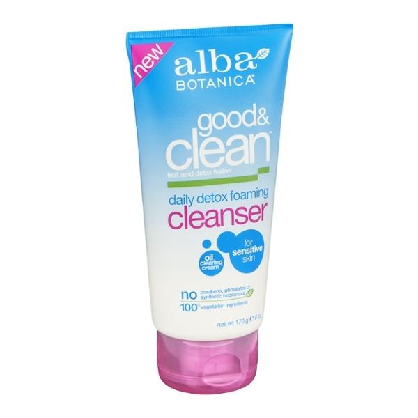 slide 1 of 1, Alba Botanica Good & Clean Daily Detox Foaming Clean, 6 oz