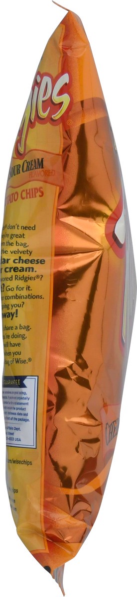 slide 8 of 14, Wise Ridgies Ridged Cheddar & Sour Cream Flavored Potato Chips 4 oz, 4 oz