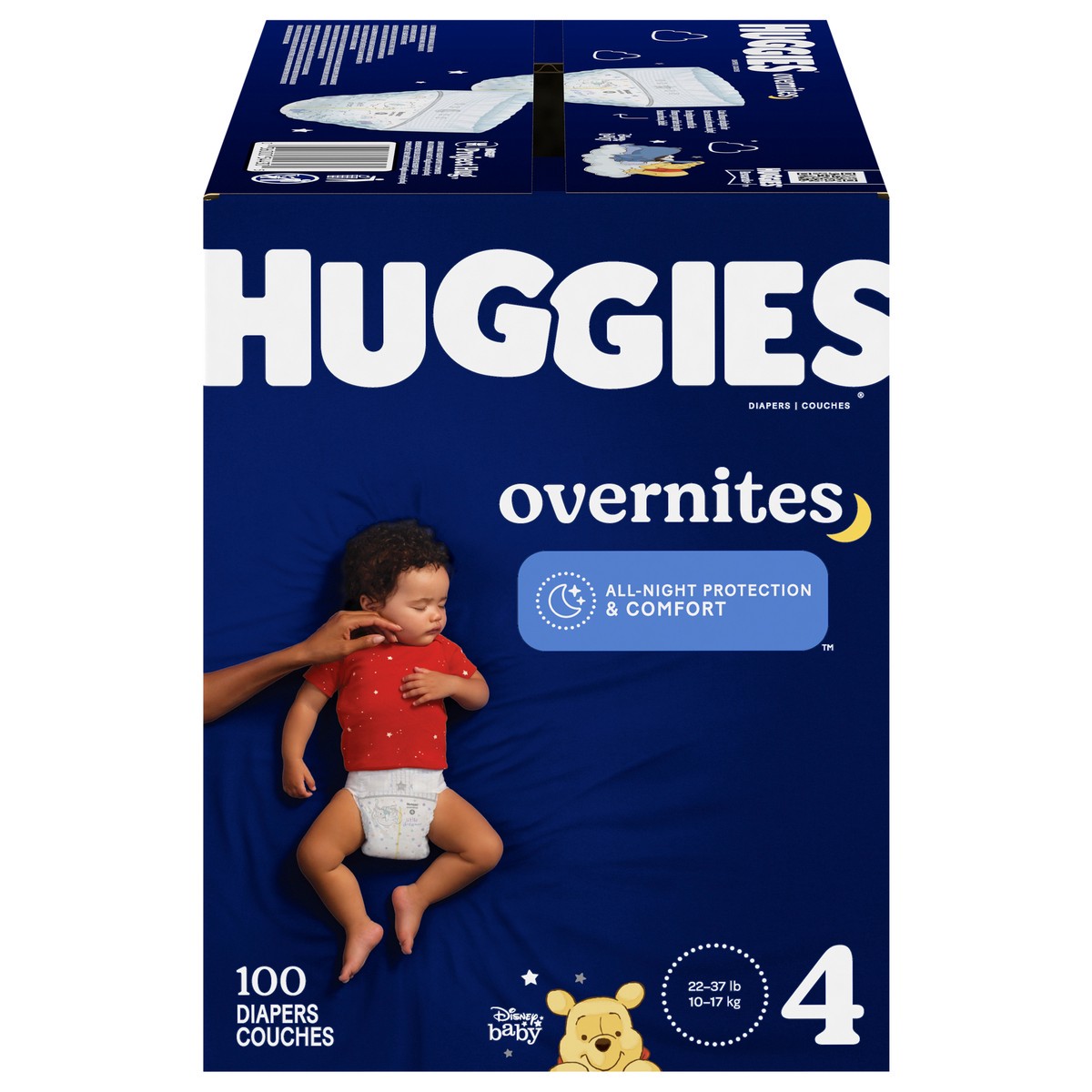 slide 9 of 9, Huggies Overnite Diapers Sz4 Huge 100Ct, 1 ct