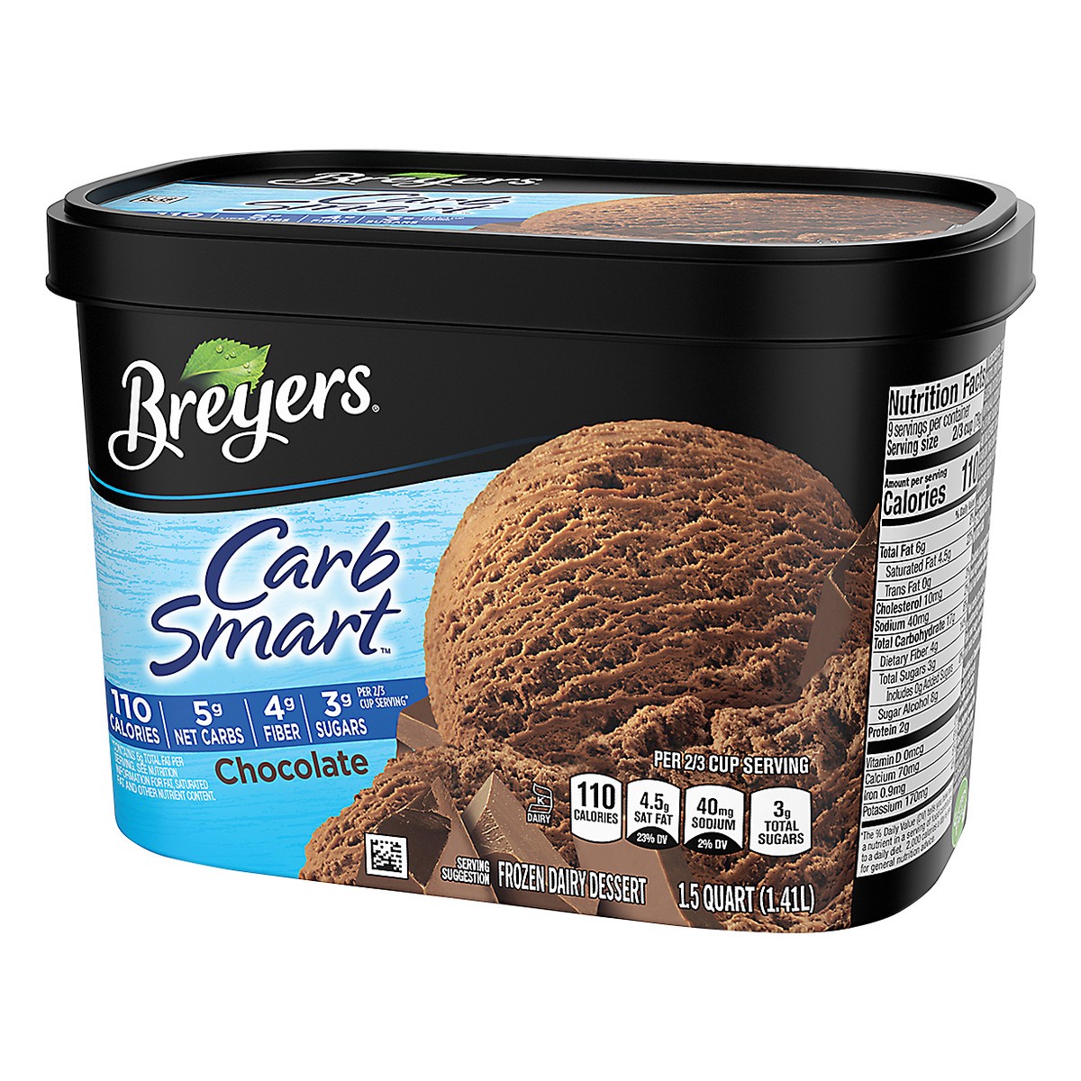 slide 6 of 9, Breyers Breyer's Carb Smart Chocolate, 