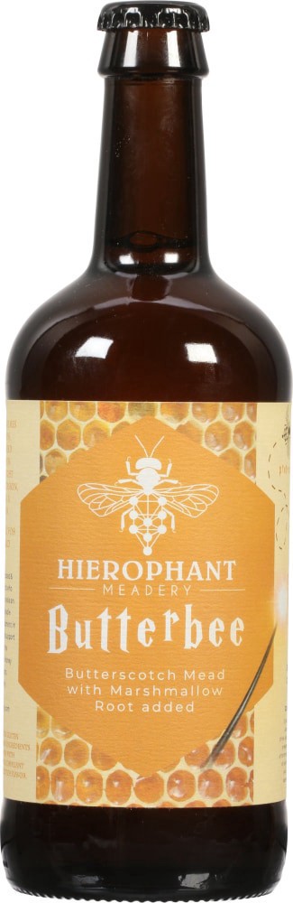 slide 2 of 4, Hierophant Meadery Butterbee Butterscotch Mead, 500 ml