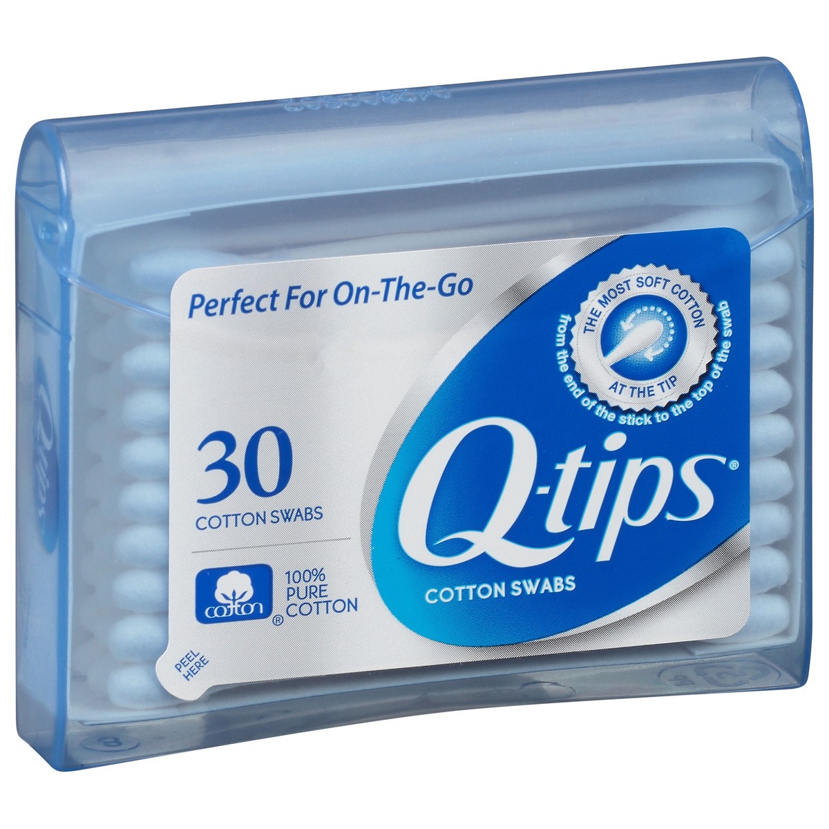 slide 2 of 9, Q-Tips Blue Purse Pack Cotton Swabs - 30ct, 30 ct