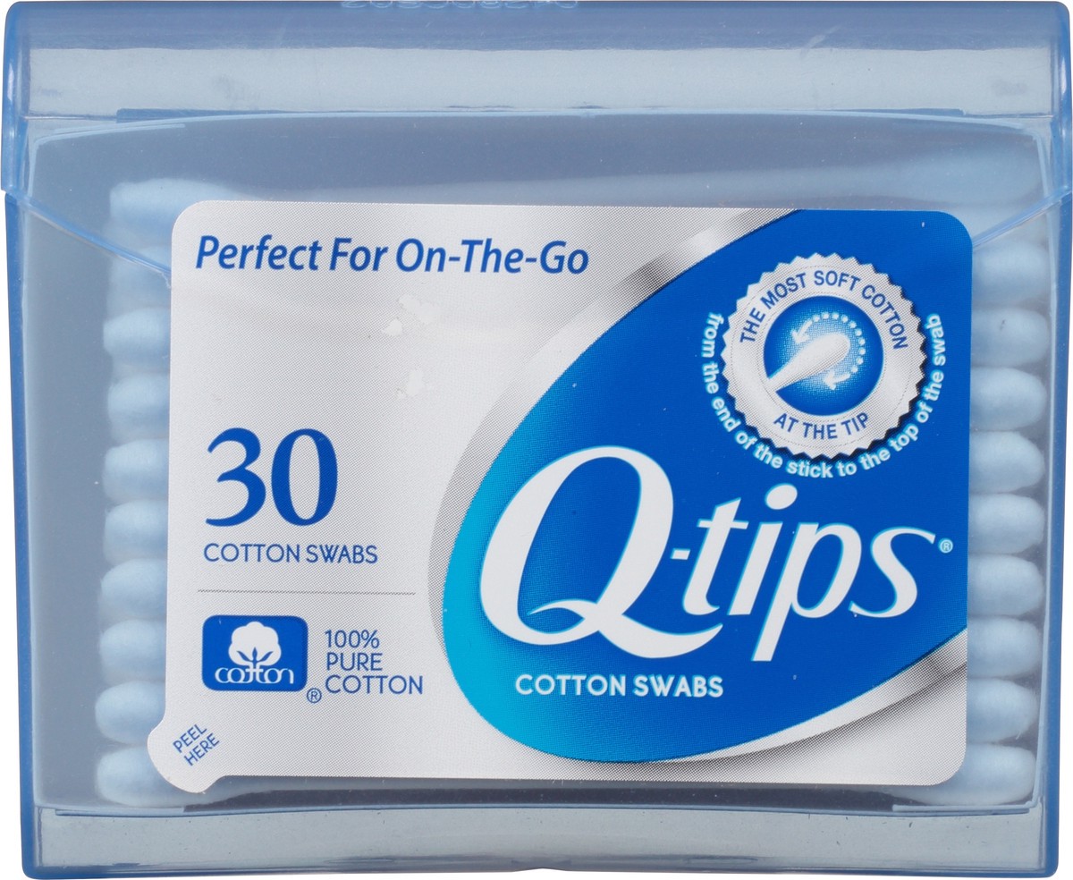 slide 6 of 9, Q-Tips Blue Purse Pack Cotton Swabs - 30ct, 30 ct