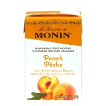 slide 1 of 1, Monin Peach Smoothie Mix, 46 fl oz