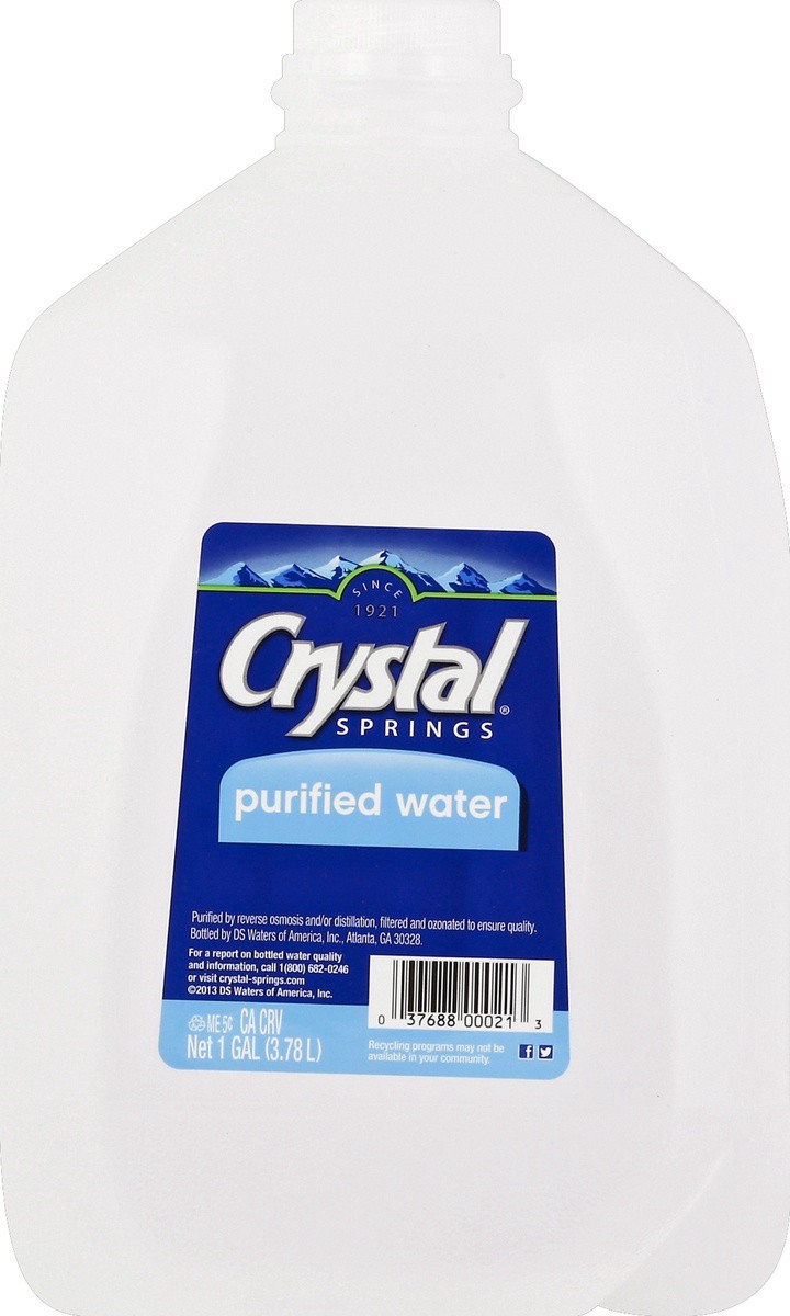 slide 2 of 4, Crystal Springs Purified Water, 1 gal