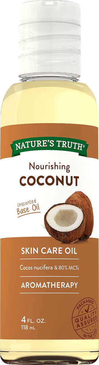 slide 4 of 4, Nature's Truth Coconut Oil Liquid Base Oil 4oz, 4 fl oz