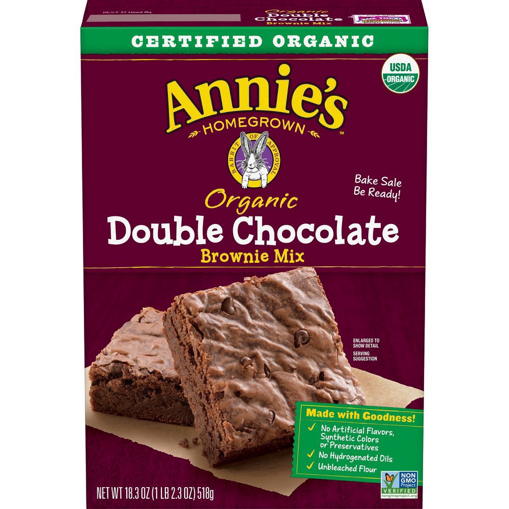 slide 62 of 70, Annie's Annies Double Chocolate Brownie Baking Mix, 18.3 oz