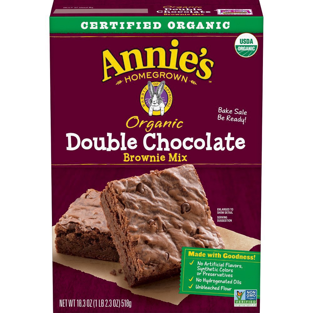 slide 52 of 70, Annie's Annies Double Chocolate Brownie Baking Mix, 18.3 oz