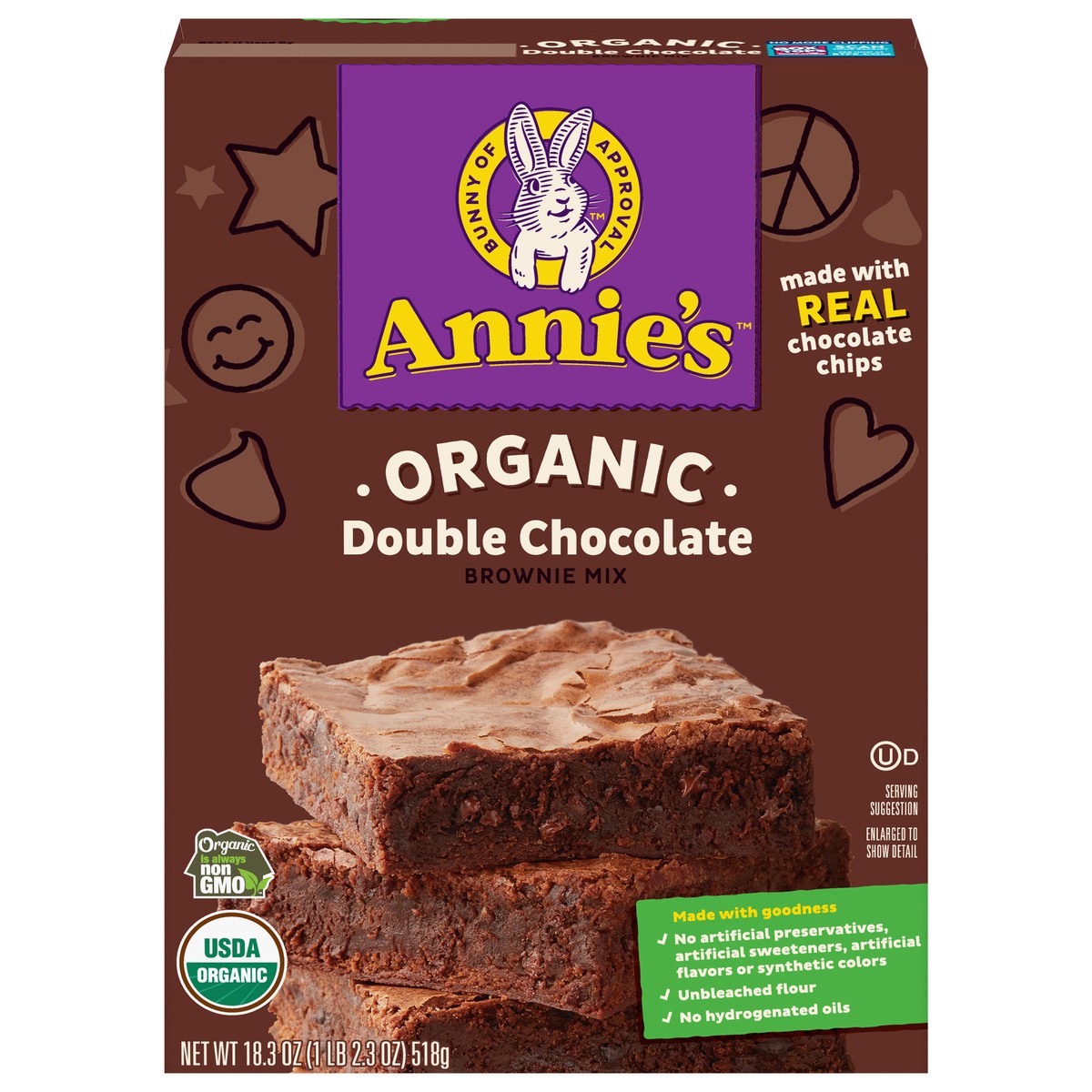 slide 1 of 70, Annie's Annies Double Chocolate Brownie Baking Mix, 18.3 oz