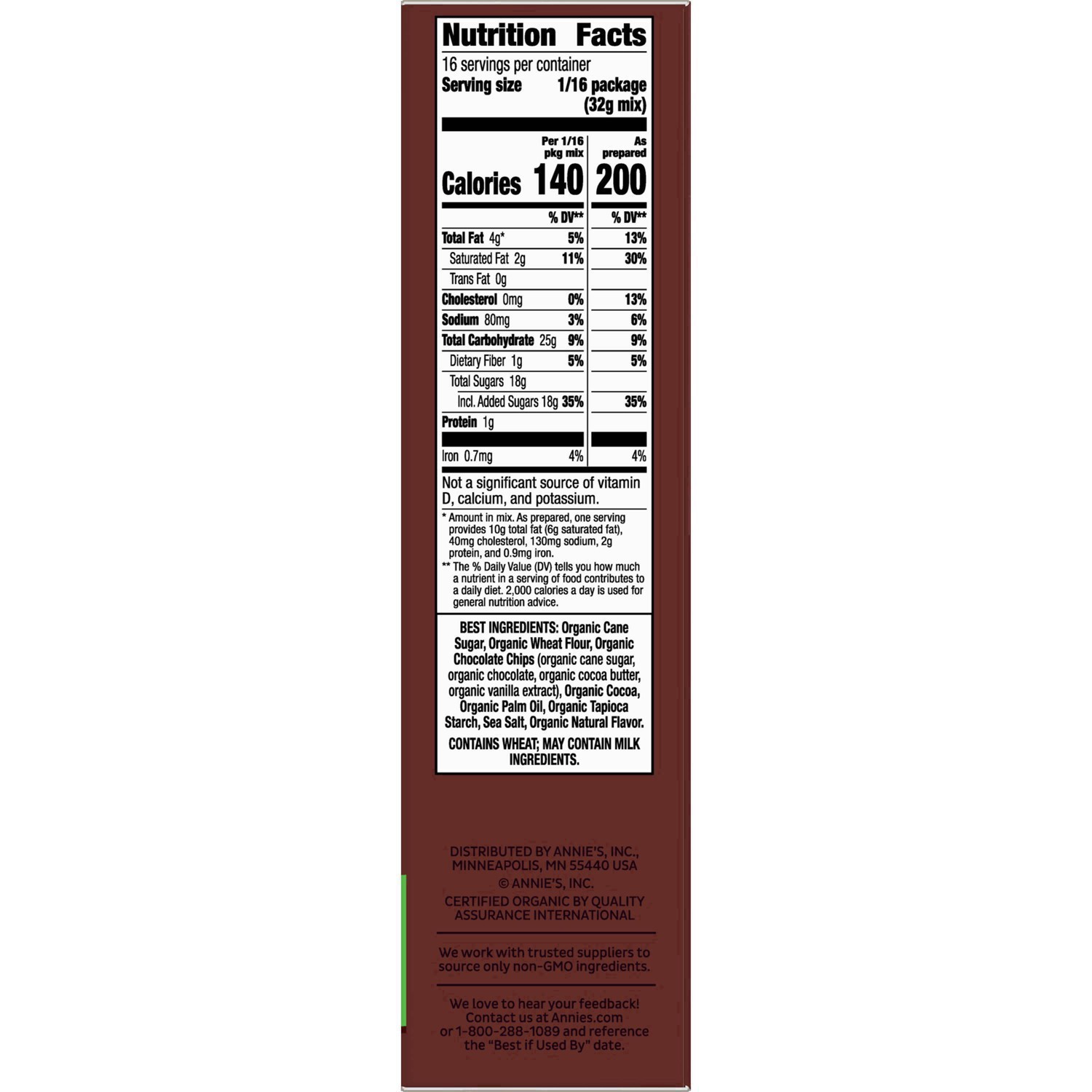 slide 21 of 70, Annie's Annies Double Chocolate Brownie Baking Mix, 18.3 oz