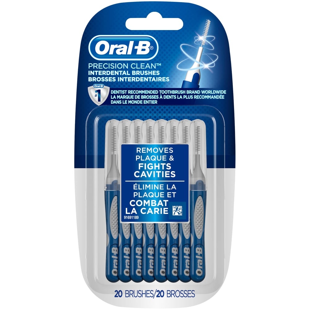 slide 1 of 1, Oral-B Precision Clean Interdental Brushes, 20 ct