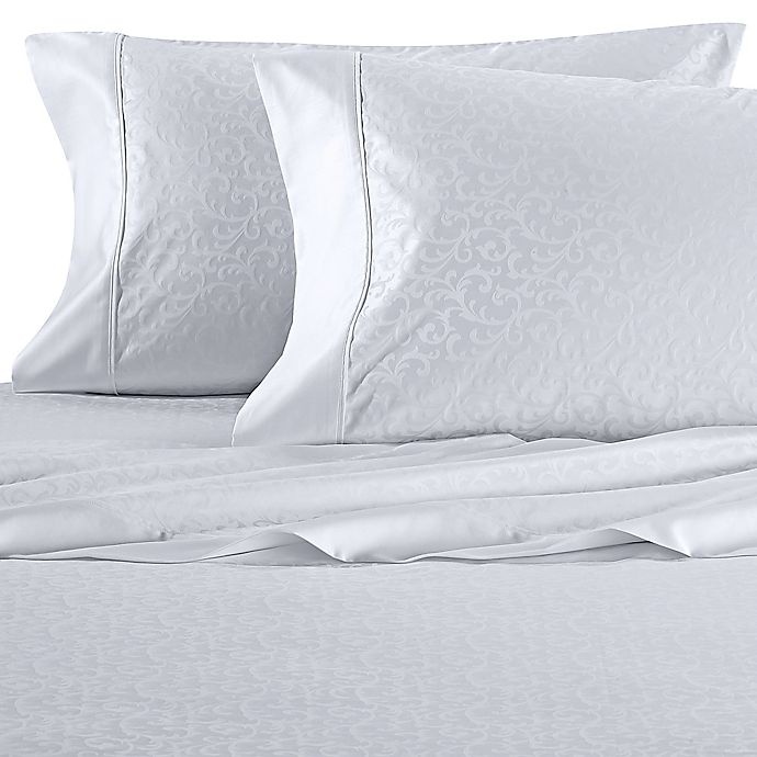 slide 1 of 5, Wamsutta Dream Zone PimaCott Scroll 625-Thread-Count California King Sheet Set - White, 1 ct