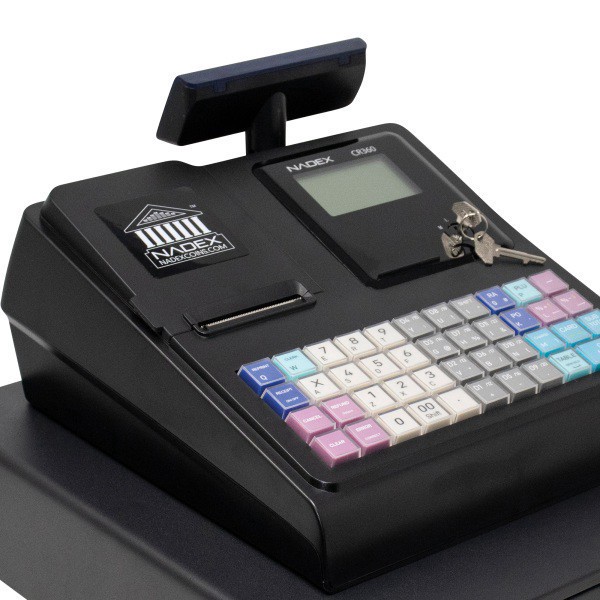 slide 9 of 10, Nadex Coins Thermal-Print Electronic Cash Register, Black, Nwhnxte1376, 1 ct