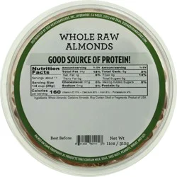 DSD Merchandisers Whole Raw Almonds 11 oz