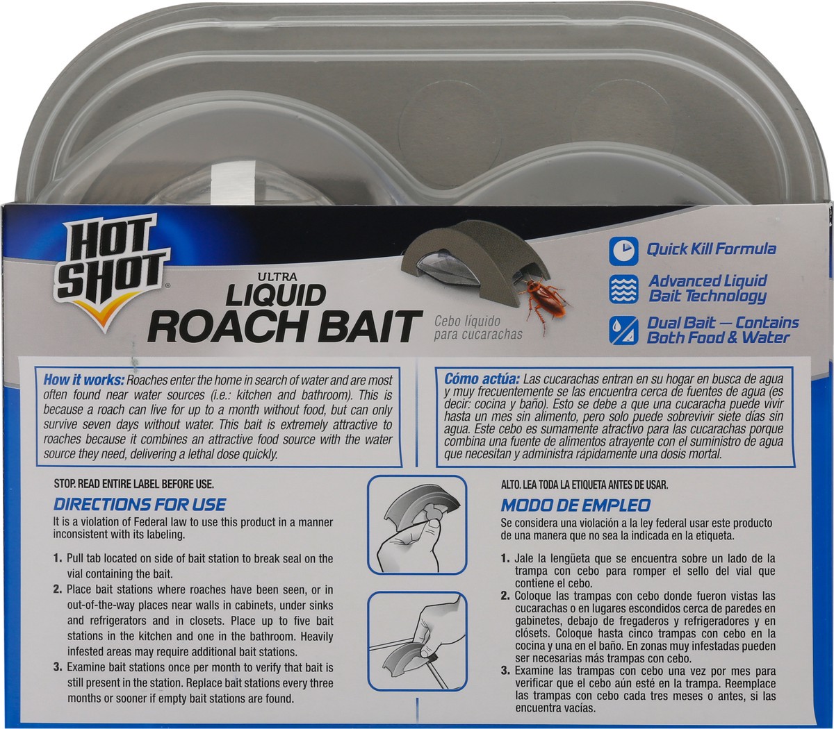 slide 10 of 12, Hot Shot Ultra Liquid Roach Bait 6 ea, 6 ct