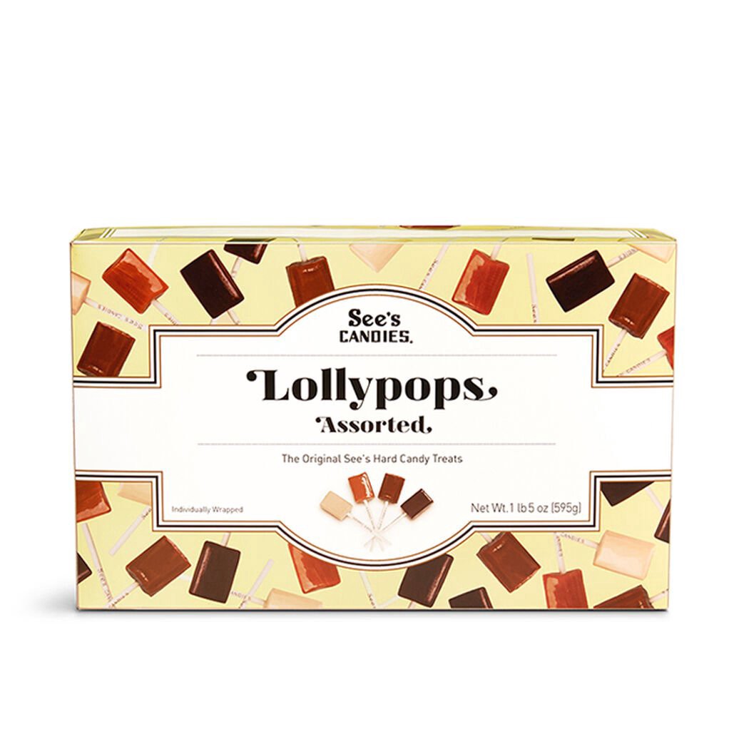 slide 1 of 1, See's Candies Gourmet Assorted Lollypops, 21 oz