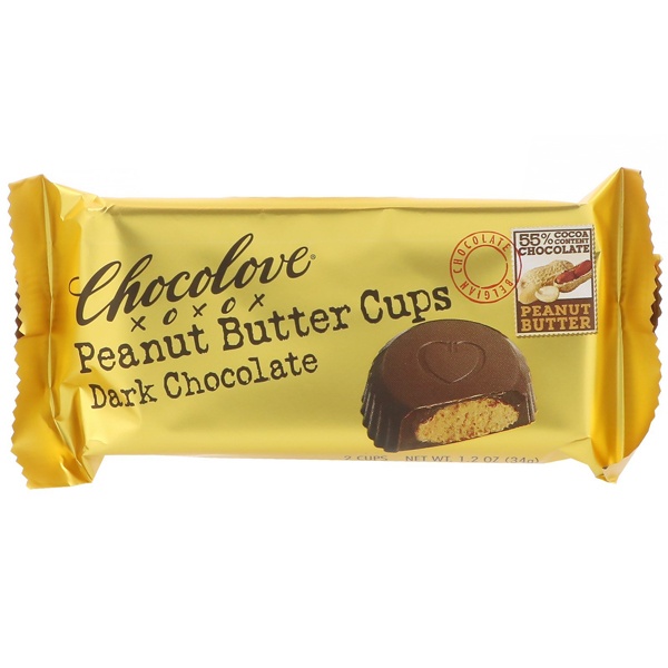 slide 1 of 1, Chocolove Peanut Butter Cup Dark Choco, 0.6 oz