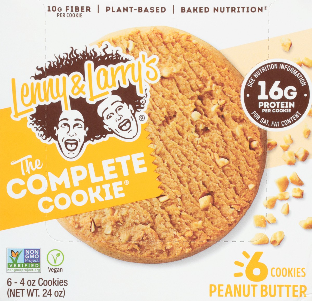 slide 7 of 12, Lenny & Larry's Peanut Butter The Complete Cookie 6 - 4 oz Cookies, 6 ct