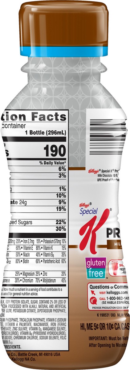 slide 4 of 7, Kellogg's Special K Milk Chocolate Protein Shake 10 oz, 10 oz