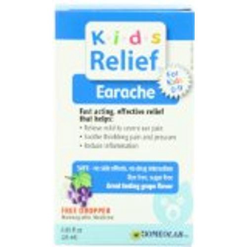 slide 1 of 1, Homeolab Usa Earache Kids 9+ - Grape Flavor, 0.85 oz