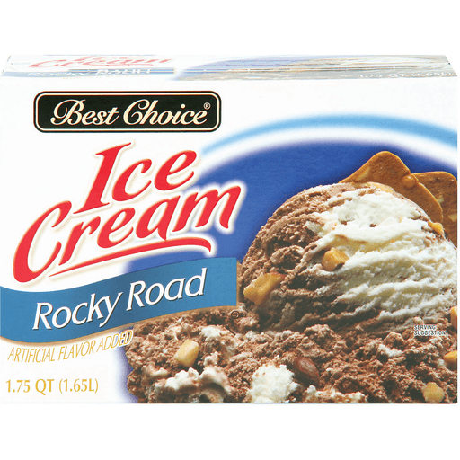 slide 1 of 1, Best Choice Rocky Road Ice Cream, 1.75 qt