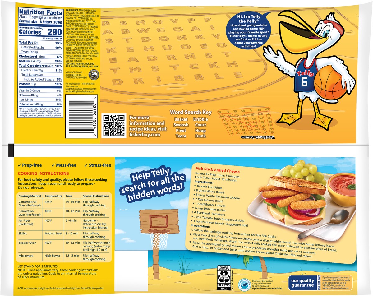 slide 3 of 3, High Liner Fish Sticks, 45 oz