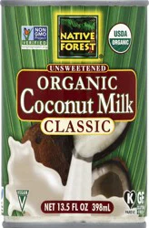 Native Forest Organic Classic Unsweetened Coconut Milk 13.5 fl oz