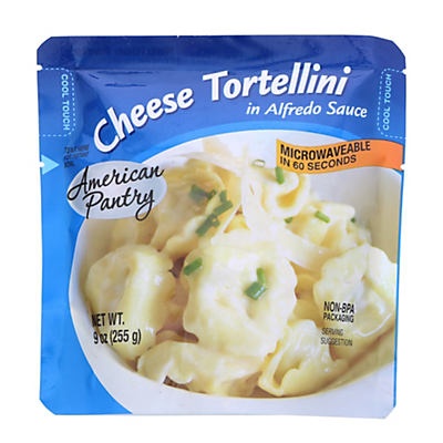 slide 1 of 1, American Pantry Cheese Tortellini in Alfredo Sauce, 9 oz