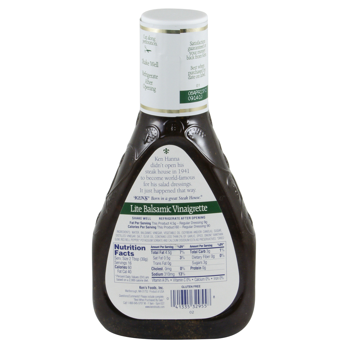 slide 50 of 56, Ken's Steak House Lite Balsamic Vinaigrette Salad Dressing & Marinade 16 fl oz, 16 fl oz