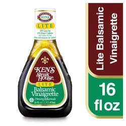 Ken's Steak House Lite Balsamic Vinaigrette Salad Dressing & Marinade 16 fl oz