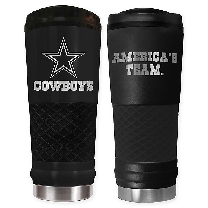 slide 1 of 1, NFL Dallas Cowboys Powder Coated Stealth Draft Tumbler, 24 oz