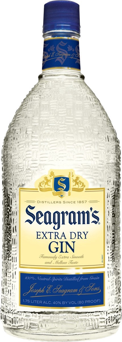 slide 4 of 5, Seagram's Seagrams Extra Dry Gin 1.75L Bottle, 1.75 liter