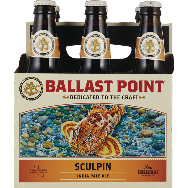 slide 1 of 1, Ballast Point Brewing Company Ballast Point Sculpin 6Pk Can, 12 oz