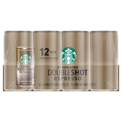 Starbucks Doubleshot Espresso & Cream Coffee Drink 12-6.5 fl. oz. Cans