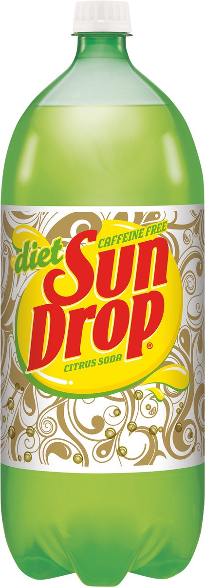 slide 5 of 5, Sun Drop Caffeine Free Diet Sun Drop Citrus Soda, 2 L bottle, 2 liter