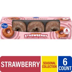 Kroger Strawberry Glazed Cake Donuts