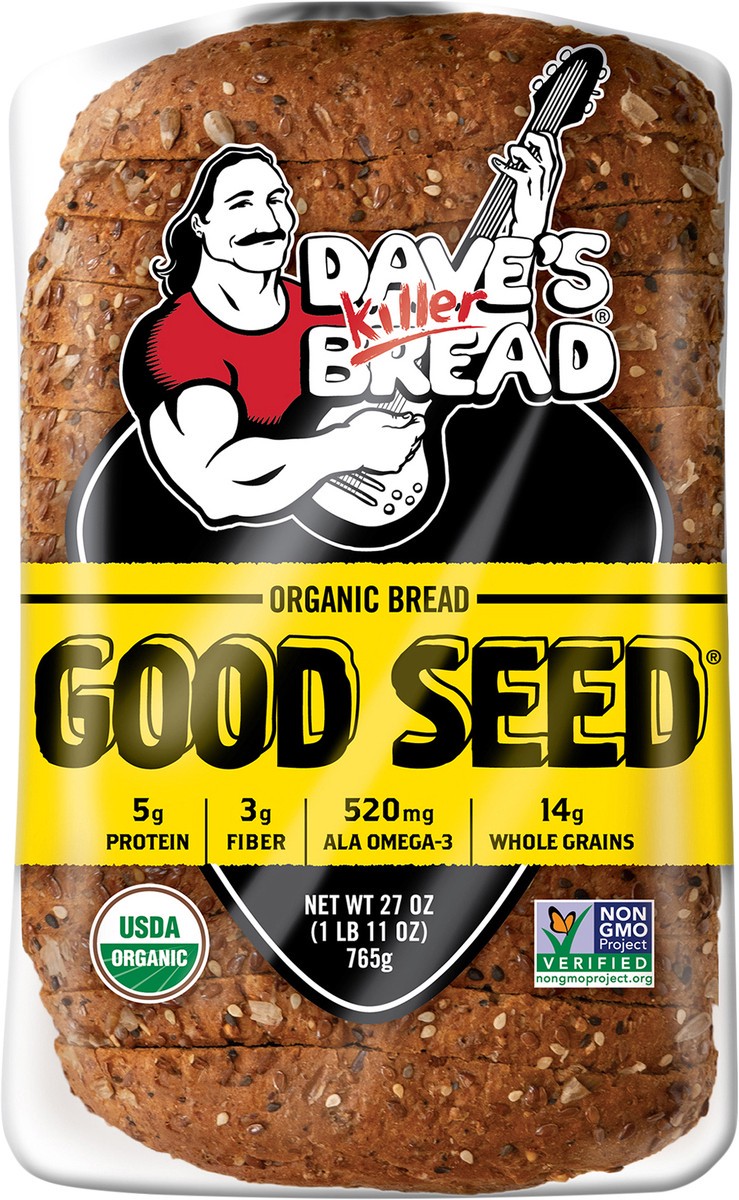 slide 6 of 9, Dave's Killer Bread Good Seed Whole Grain Organic Bread, 27 oz